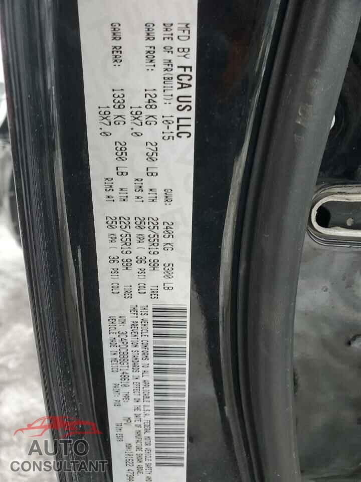 DODGE JOURNEY 2016 - 3C4PDCBB8GT148610