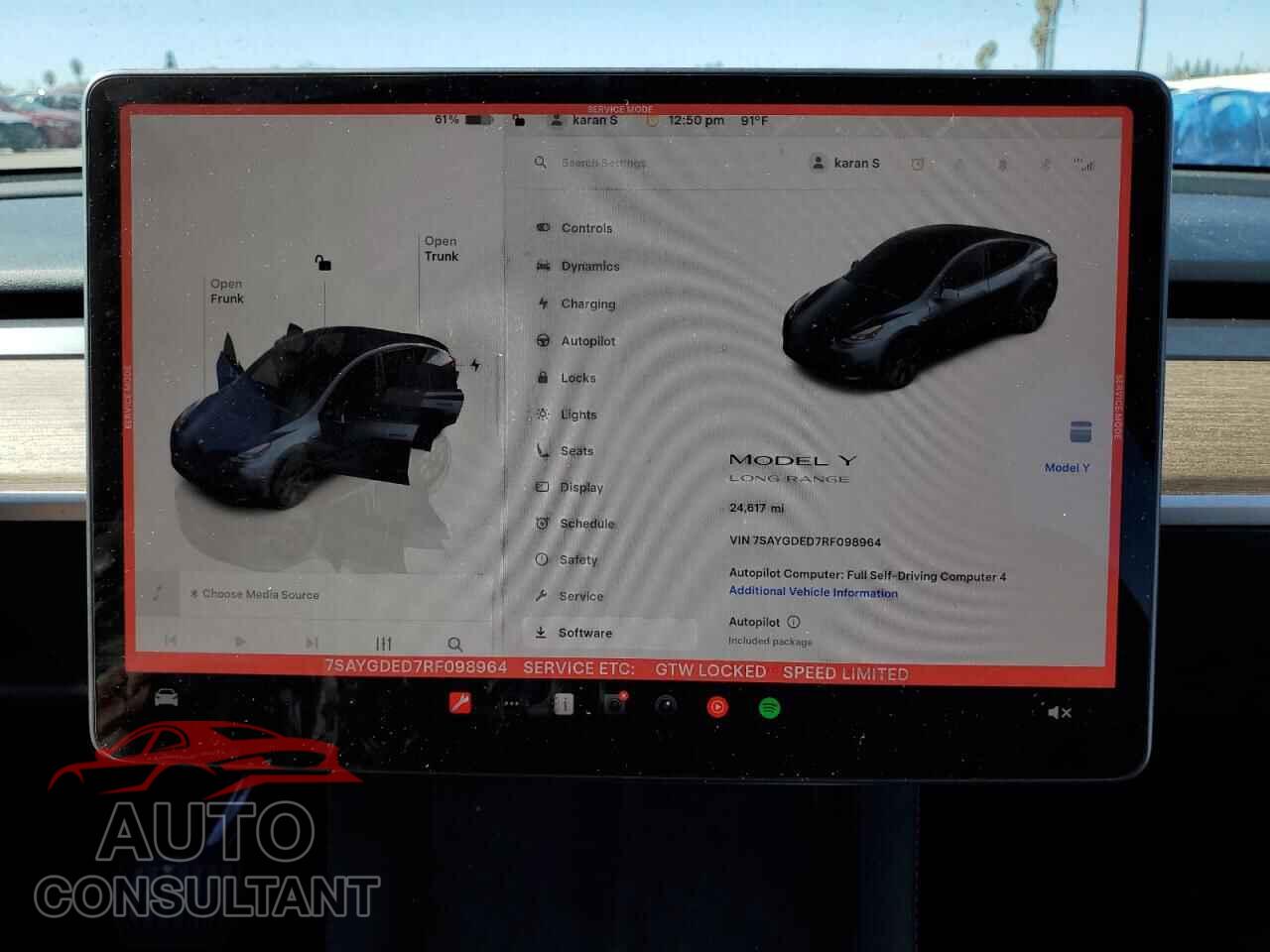 TESLA MODEL Y 2024 - 7SAYGDED7RF098964