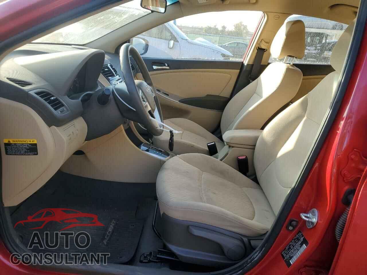 HYUNDAI ACCENT 2012 - KMHCU4AE2CU182005
