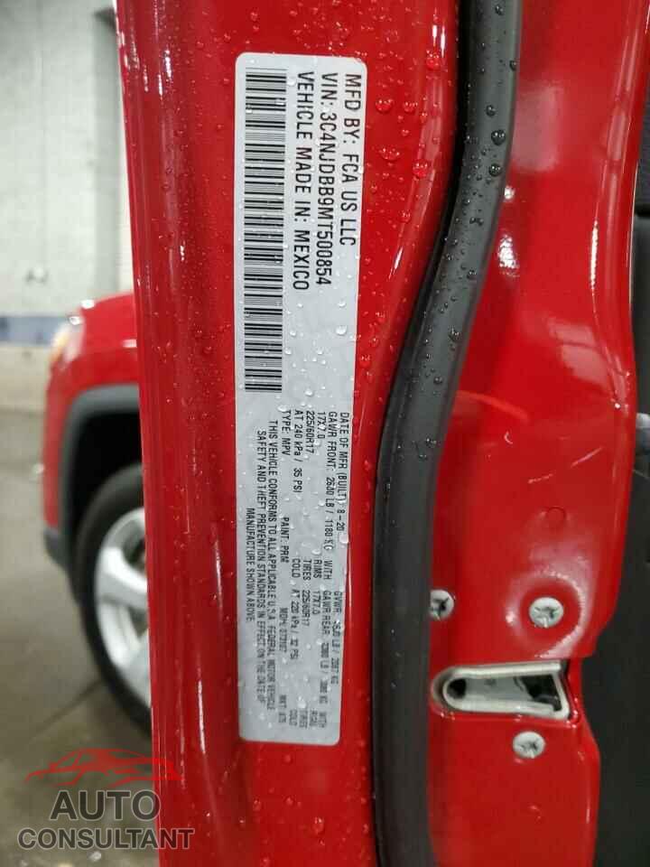 JEEP COMPASS 2021 - 3C4NJDBB9MT500854