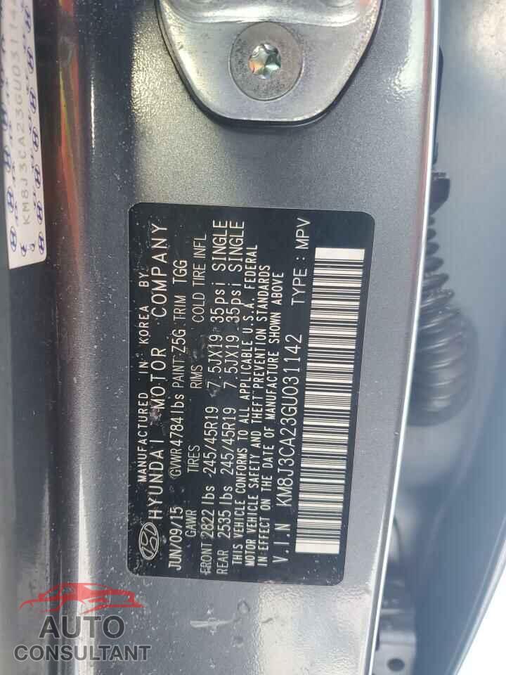 HYUNDAI TUCSON 2016 - KM8J3CA23GU031142