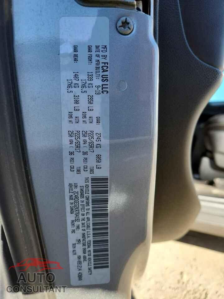 DODGE CARAVAN 2019 - 2C4RDGEG2KR764192