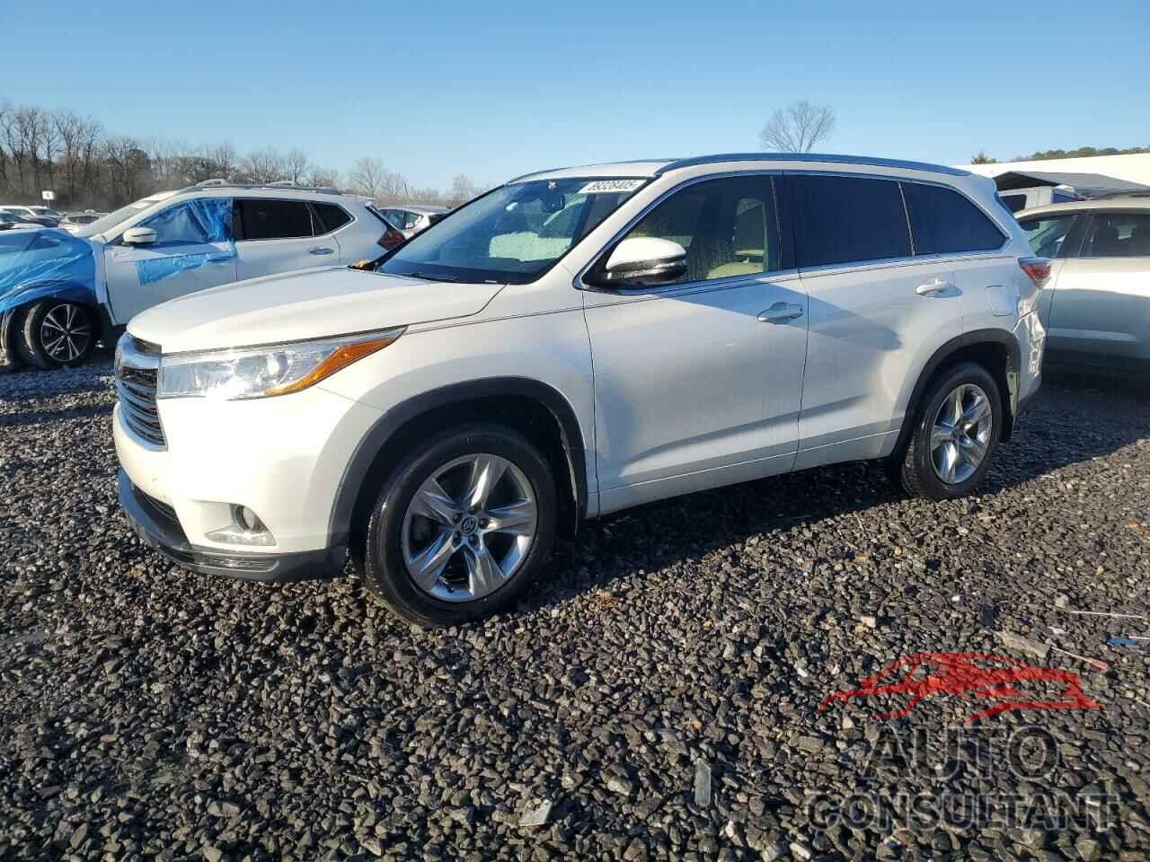 TOYOTA HIGHLANDER 2016 - 5TDDKRFH0GS246485