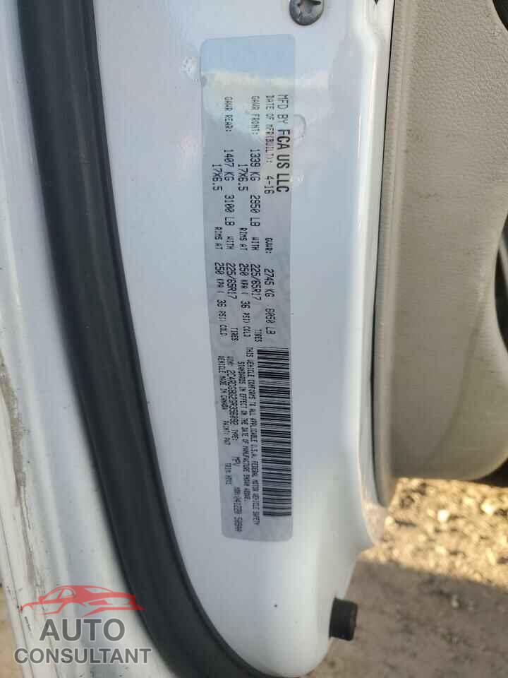 DODGE CARAVAN 2016 - 2C4RDGBG2GR356092