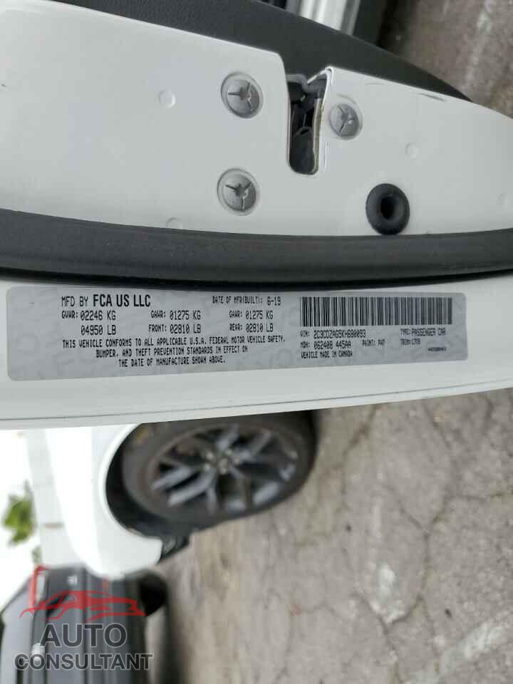 DODGE CHALLENGER 2019 - 2C3CDZAG5KH680093