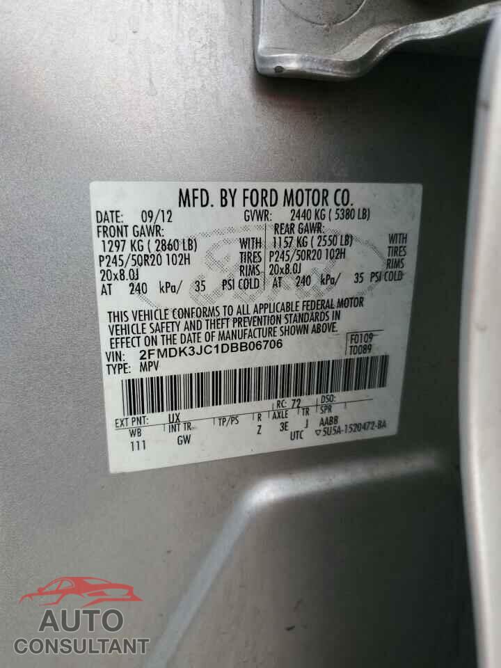 FORD EDGE 2013 - 2FMDK3JC1DBB06706