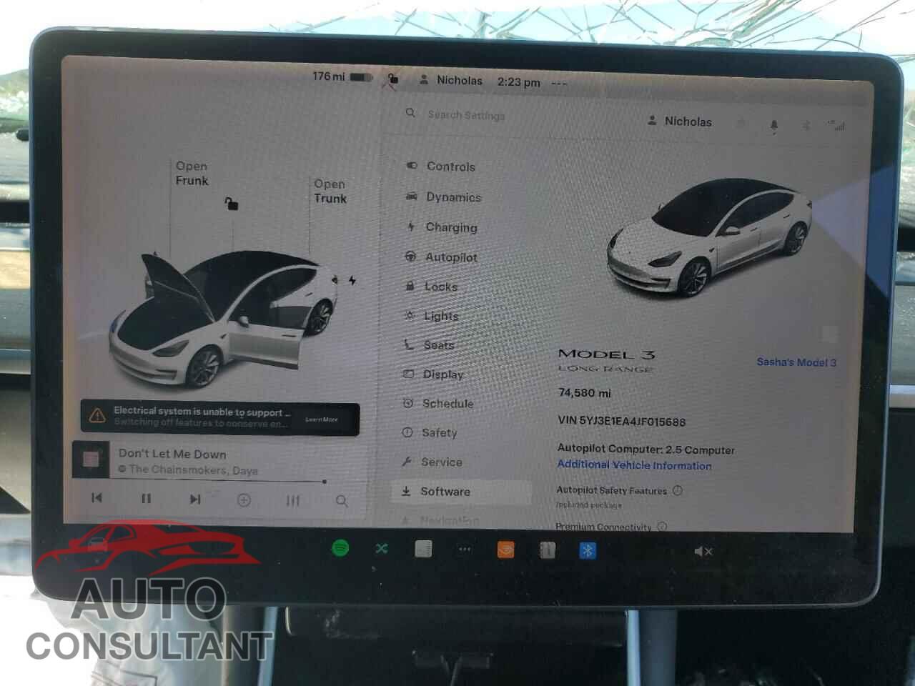 TESLA MODEL 3 2018 - 5YJ3E1EA4JF015688