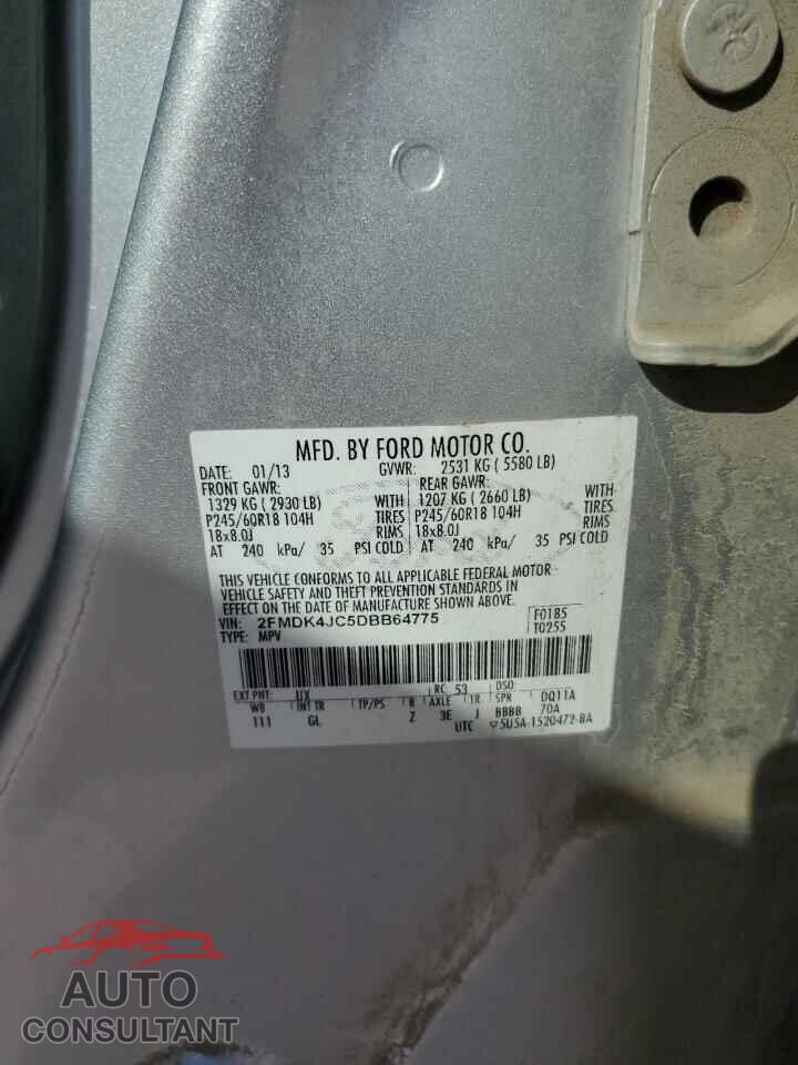 FORD EDGE 2013 - 2FMDK4JC5DBB64775