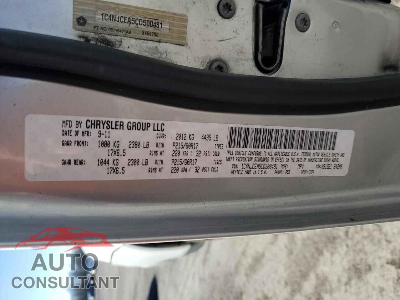 JEEP COMPASS 2012 - 1C4NJCEA5CD500481