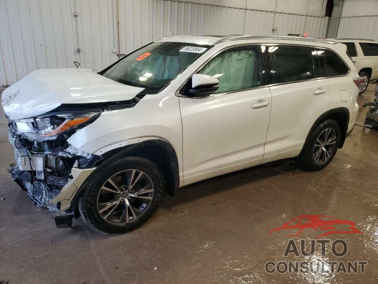 TOYOTA HIGHLANDER 2016 - 5TDJKRFH3GS288040