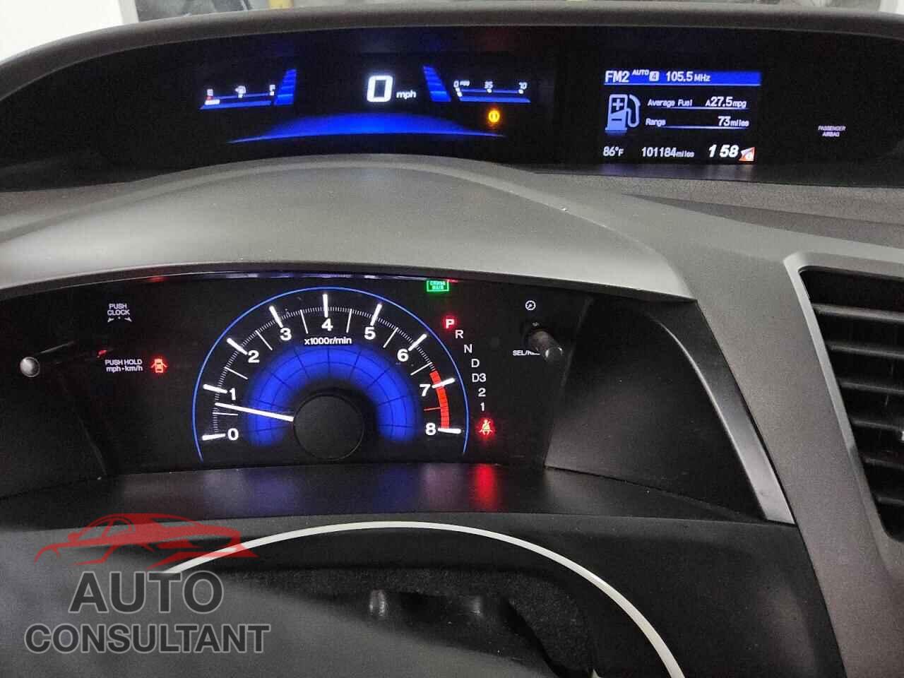 HONDA CIVIC 2012 - 19XFB2F85CE338860