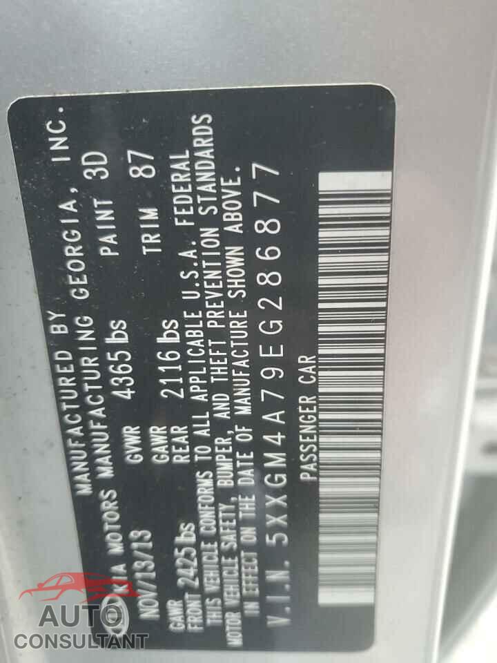 KIA OPTIMA 2014 - 5XXGM4A79EG286877