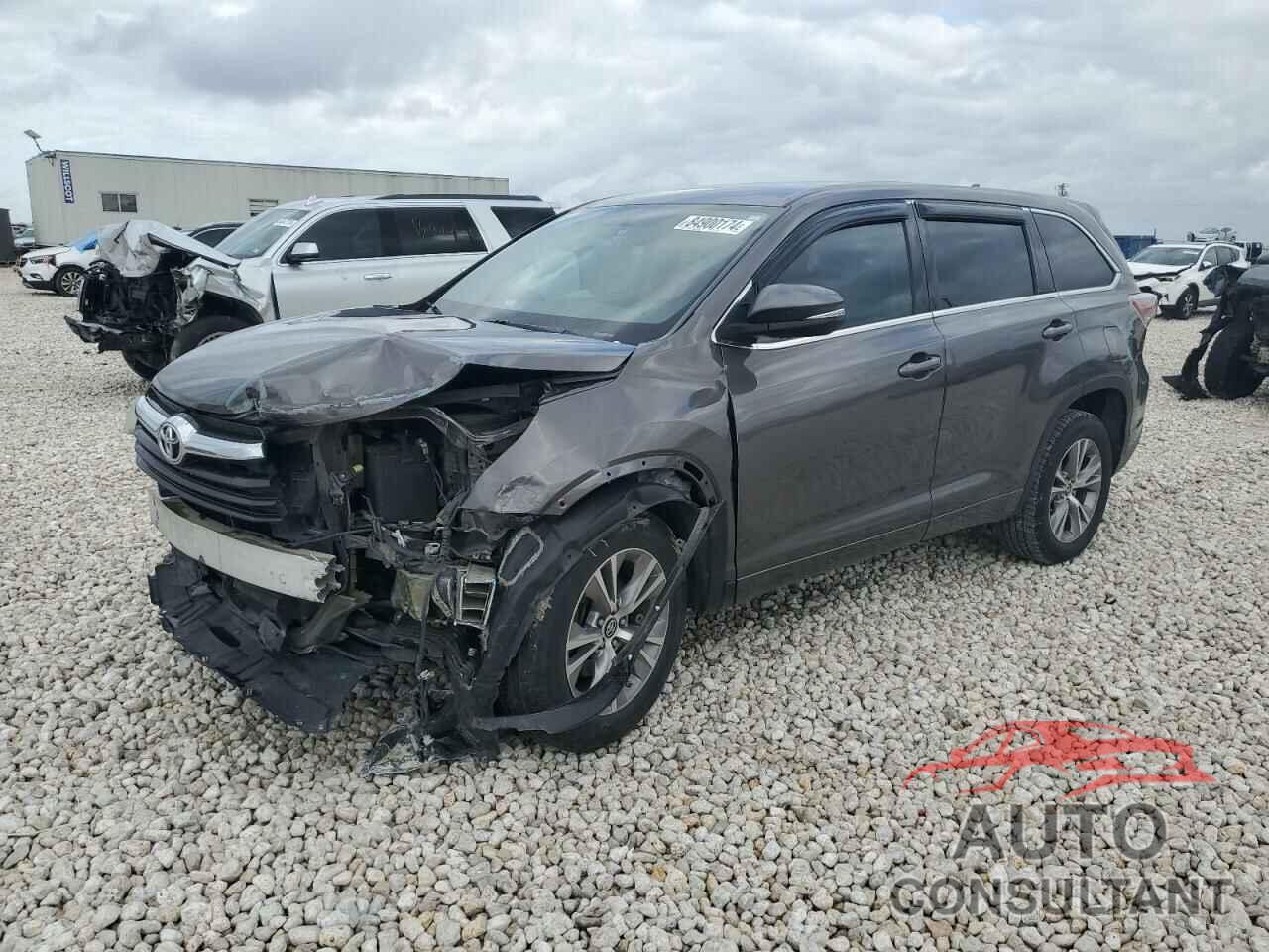 TOYOTA HIGHLANDER 2016 - 5TDZKRFH2GS157149