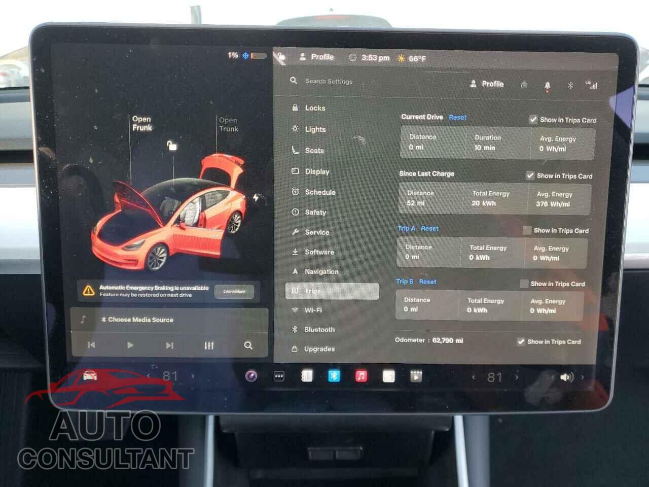 TESLA MODEL 3 2019 - 5YJ3E1EA1KF509993