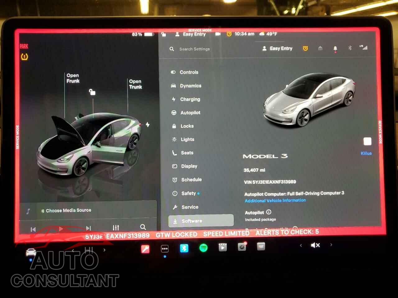 TESLA MODEL 3 2022 - 5YJ3E1EAXNF313989