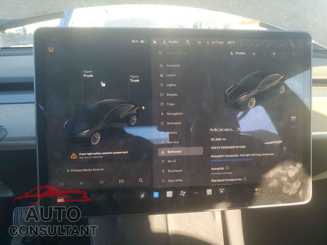TESLA MODEL 3 2022 - 5YJ3E1EA6NF187095