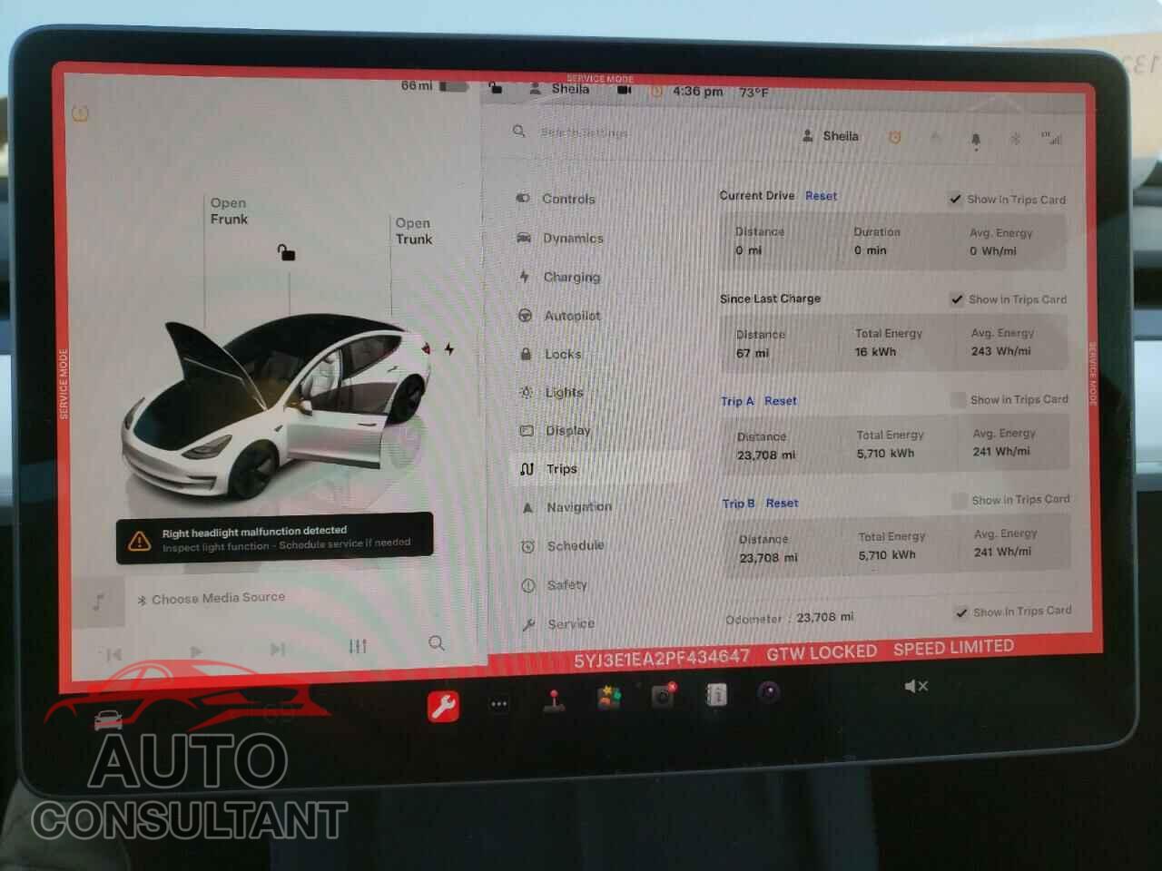 TESLA MODEL 3 2023 - 5YJ3E1EA2PF434647