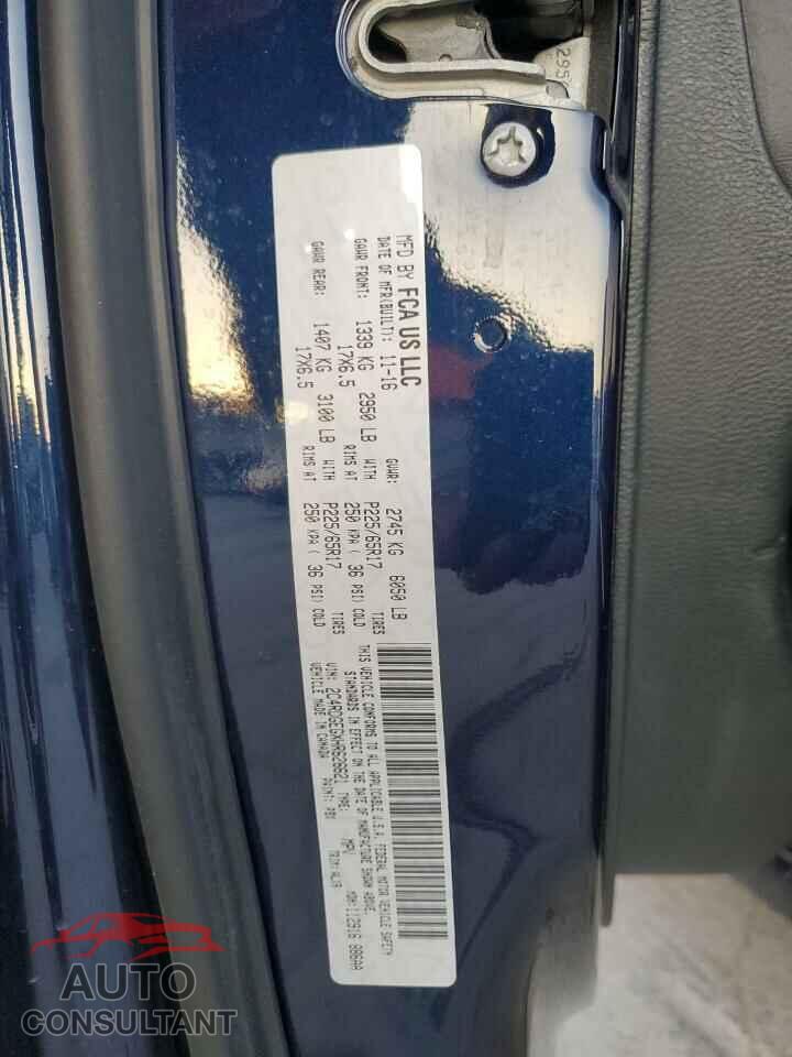 DODGE CARAVAN 2017 - 2C4RDGEGXHR626621