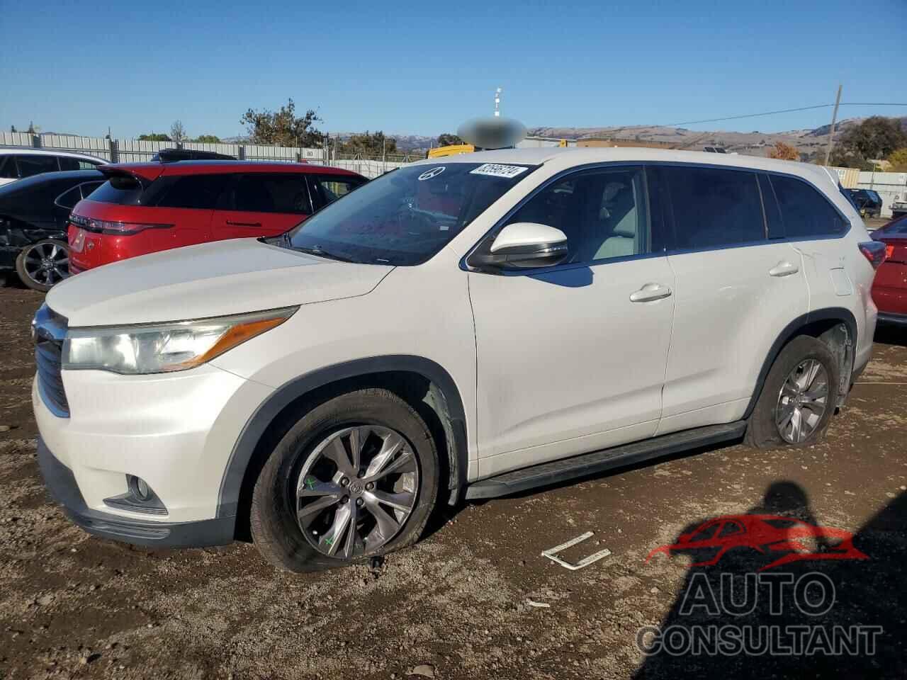 TOYOTA HIGHLANDER 2015 - 5TDBKRFHXFS122018