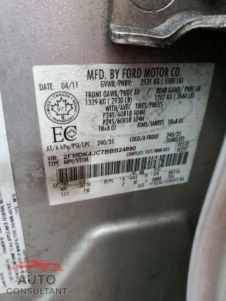 FORD EDGE 2011 - 2FMDK4JC7BBB24890