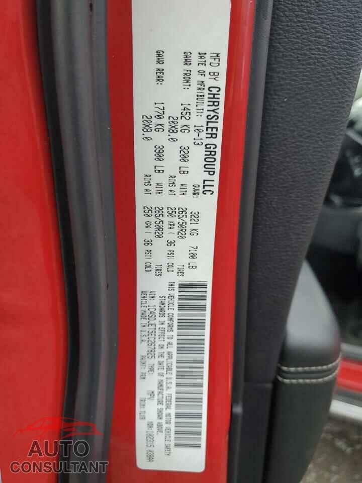 DODGE DURANGO 2014 - 1C4SDJET5EC267825