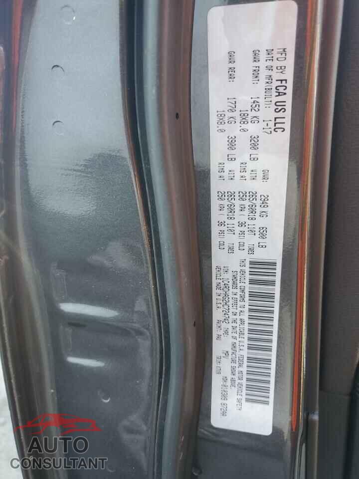 DODGE DURANGO 2017 - 1C4RDHAG2HC724742