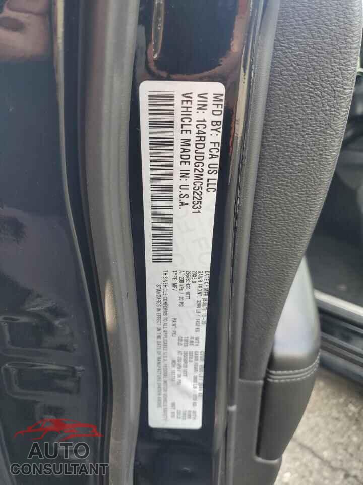 DODGE DURANGO 2021 - 1C4RDJDG2MC522531