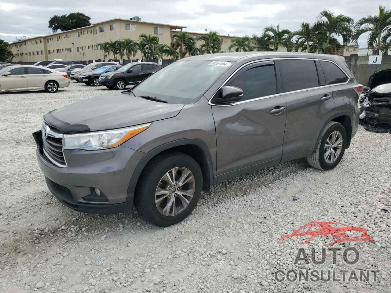 TOYOTA HIGHLANDER 2016 - 5TDBKRFH6GS354603