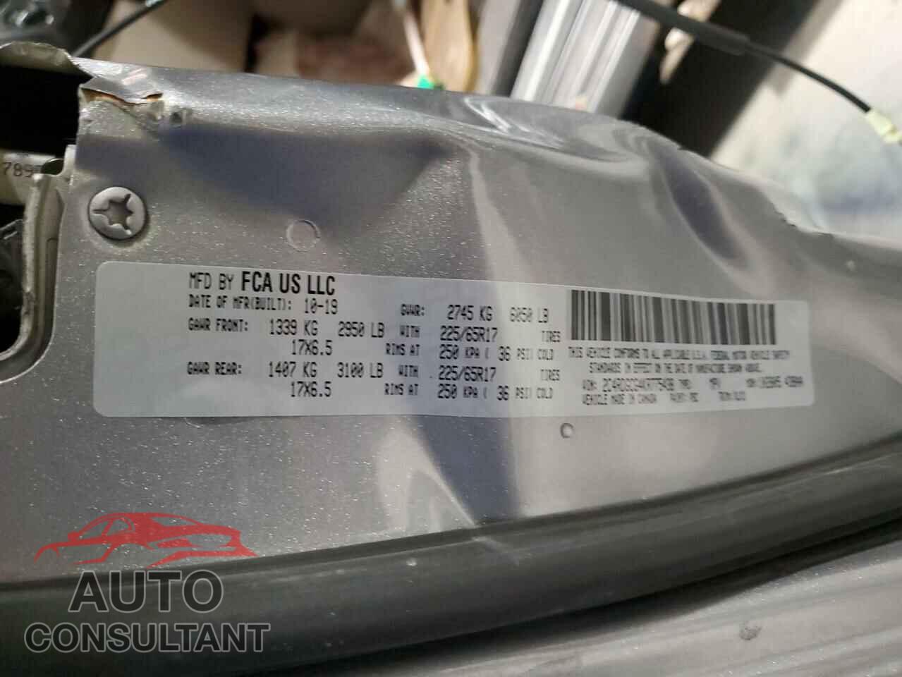 DODGE CARAVAN 2019 - 2C4RDGCG4KR775438