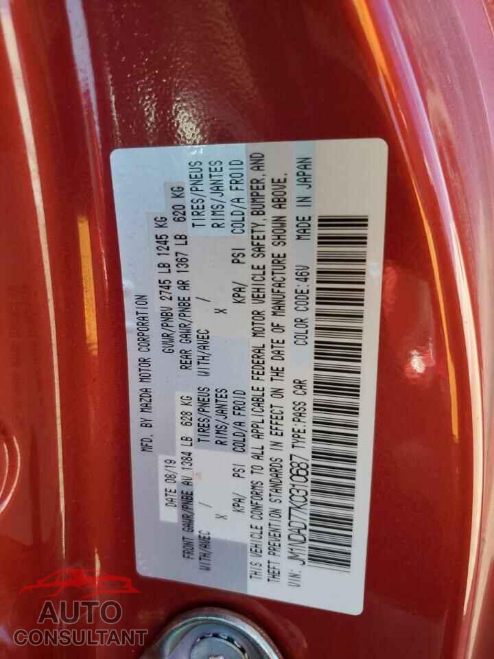 MAZDA MX5 2019 - JM1NDAD77K0310687