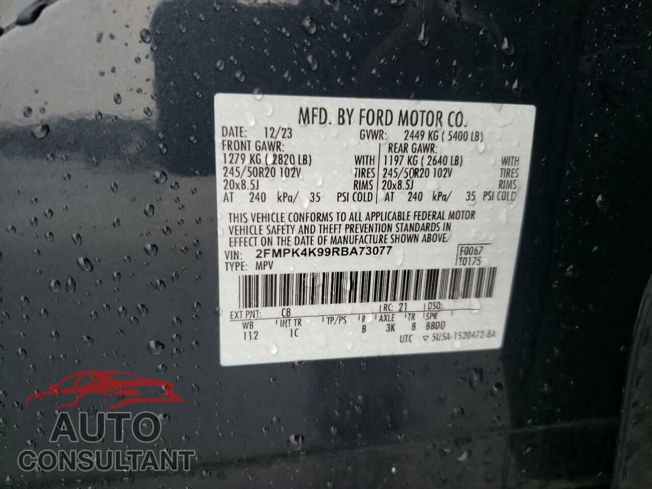 FORD EDGE 2024 - 2FMPK4K99RBA73077