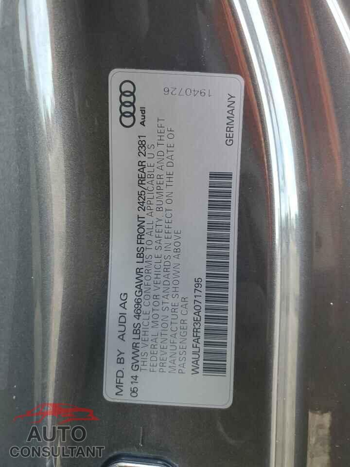 AUDI A5 2014 - WAULFAFR3EA071795
