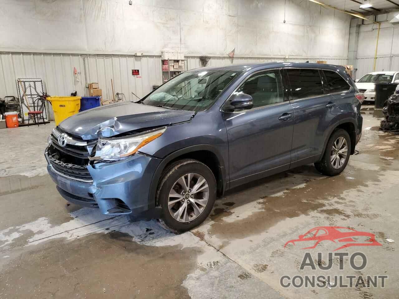 TOYOTA HIGHLANDER 2016 - 5TDBKRFHXGS311706