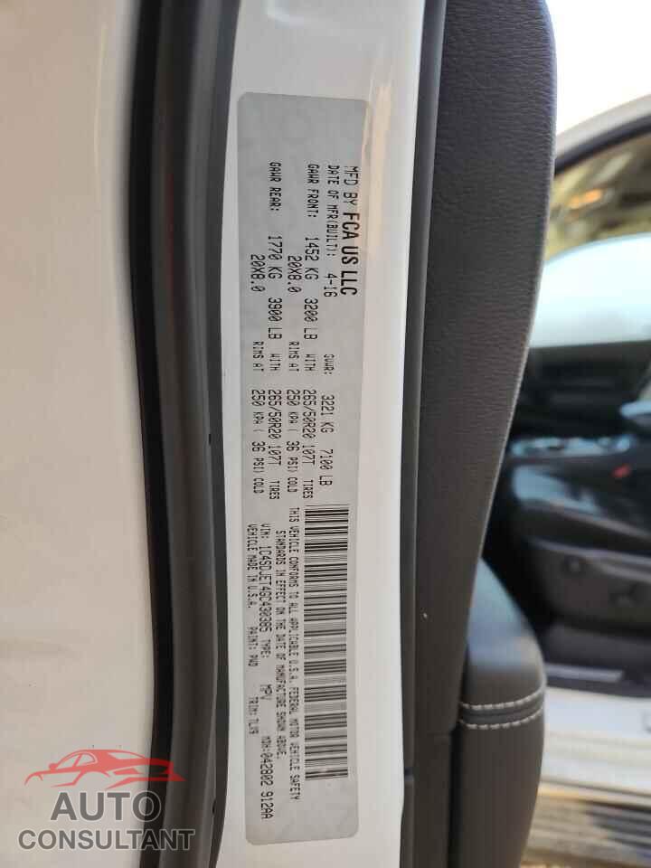 DODGE DURANGO 2016 - 1C4SDJET4GC430385