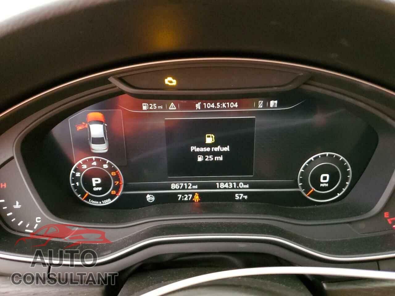 AUDI A4 2017 - WAUKMAF42HN058457