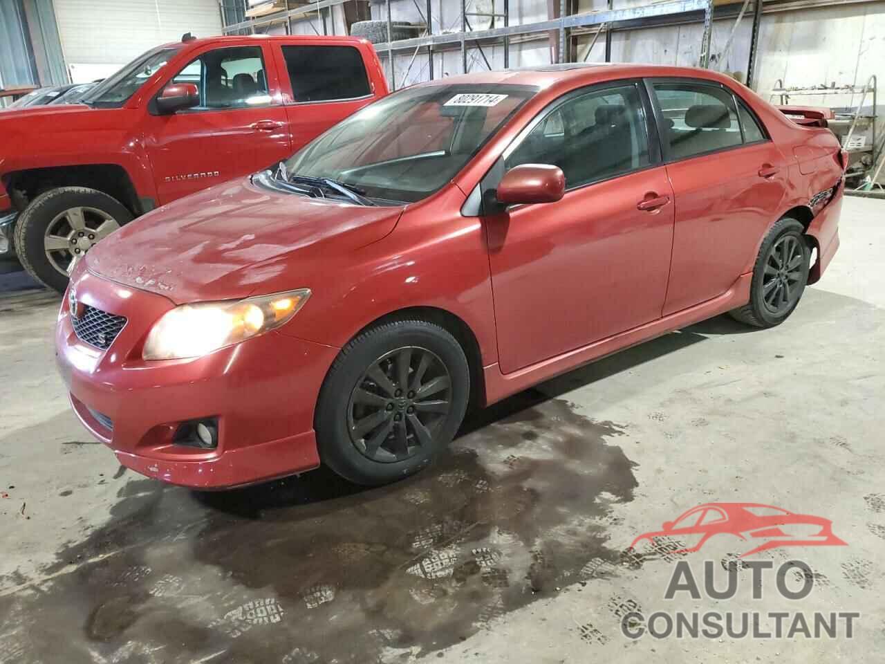 TOYOTA COROLLA 2009 - 1NXBU40E29Z104121