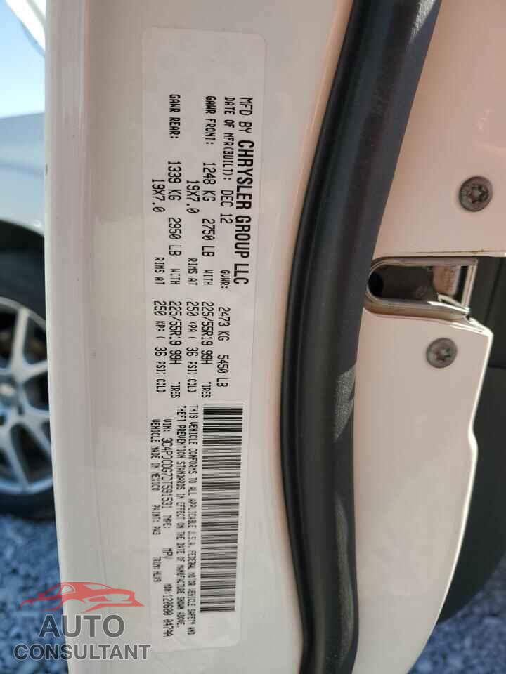 DODGE JOURNEY 2013 - 3C4PDCDG7DT591531