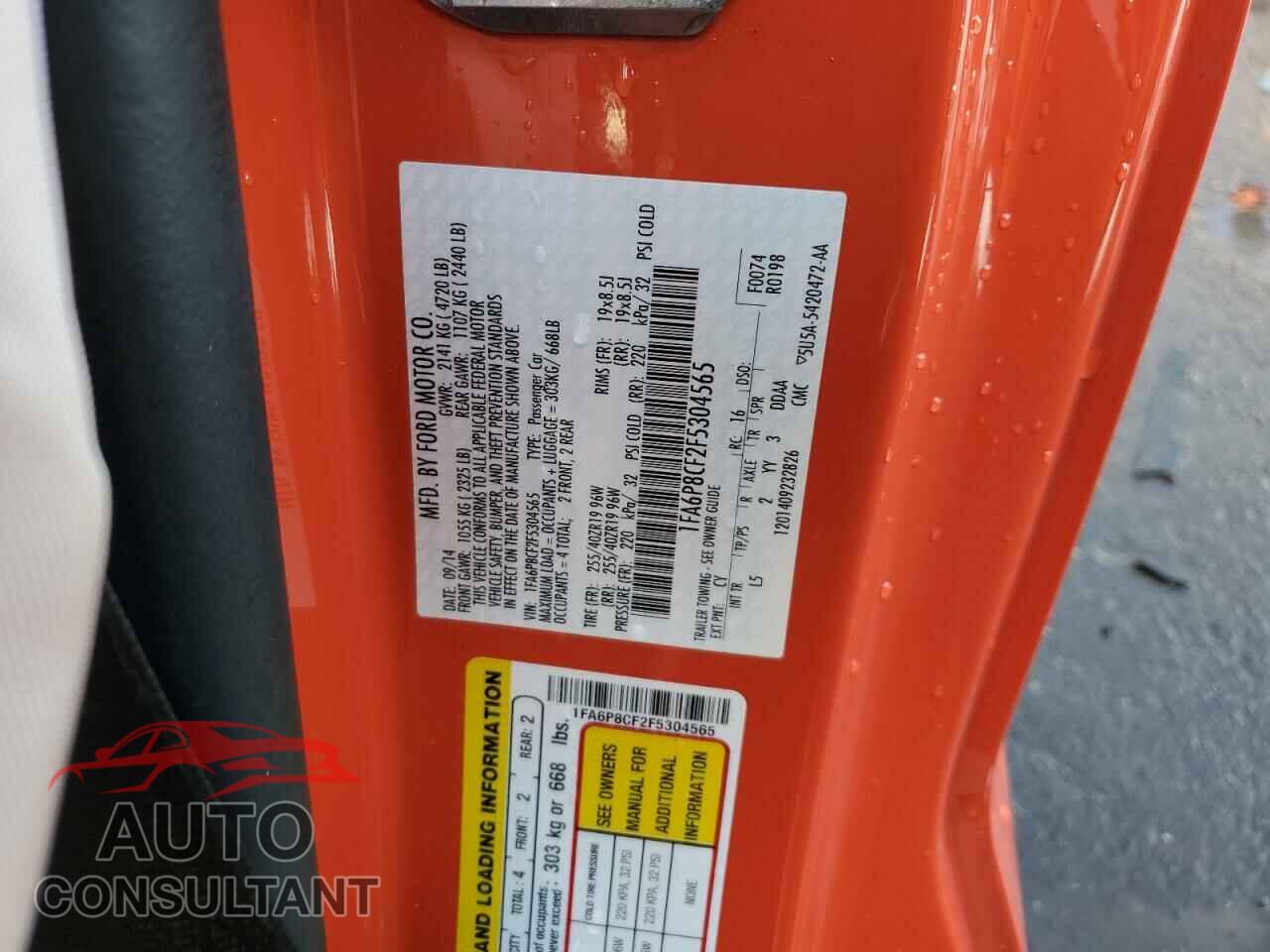 FORD MUSTANG 2015 - 1FA6P8CF2F5304565