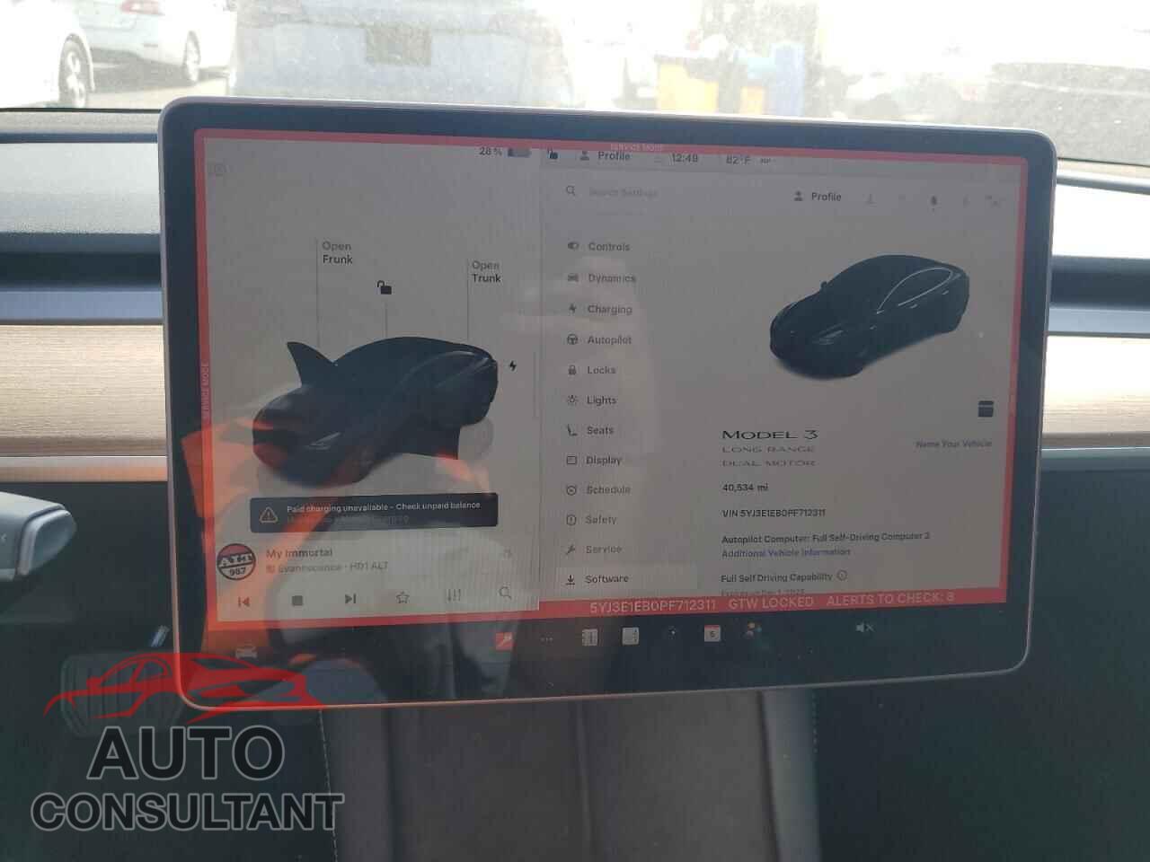 TESLA MODEL 3 2023 - 5YJ3E1EB0PF712311