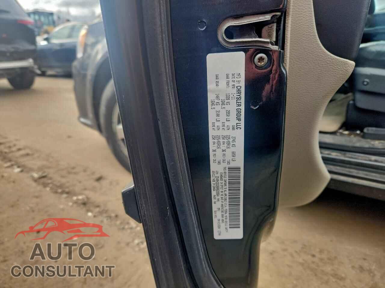 DODGE CARAVAN 2011 - 2D4RN3DG9BR629964