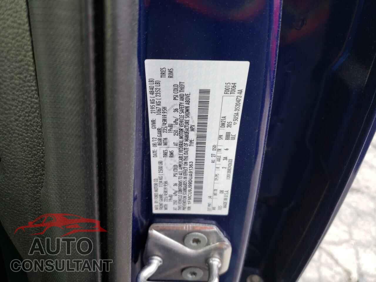 FORD ESCAPE 2013 - 1FMCU9J99DUA91363
