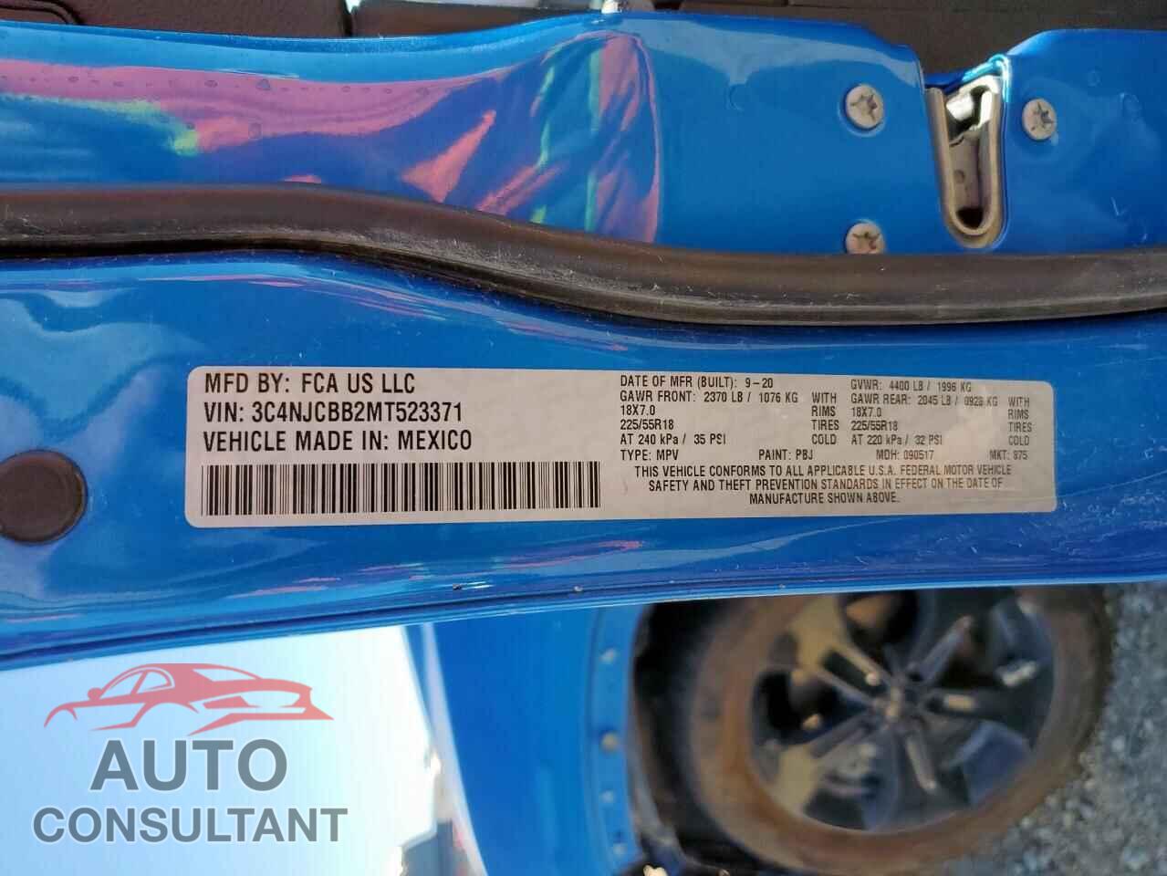 JEEP COMPASS 2021 - 3C4NJCBB2MT523371