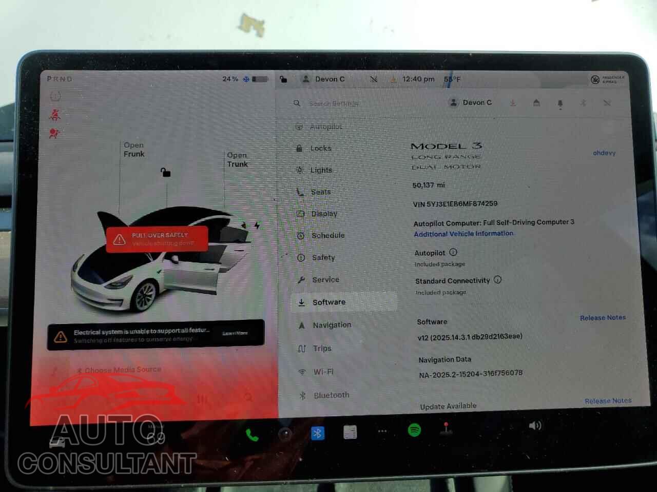 TESLA MODEL 3 2021 - 5YJ3E1EB6MF874259