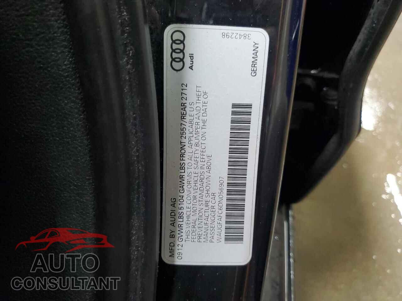AUDI A6 2013 - WAUGFAFC6DN056907