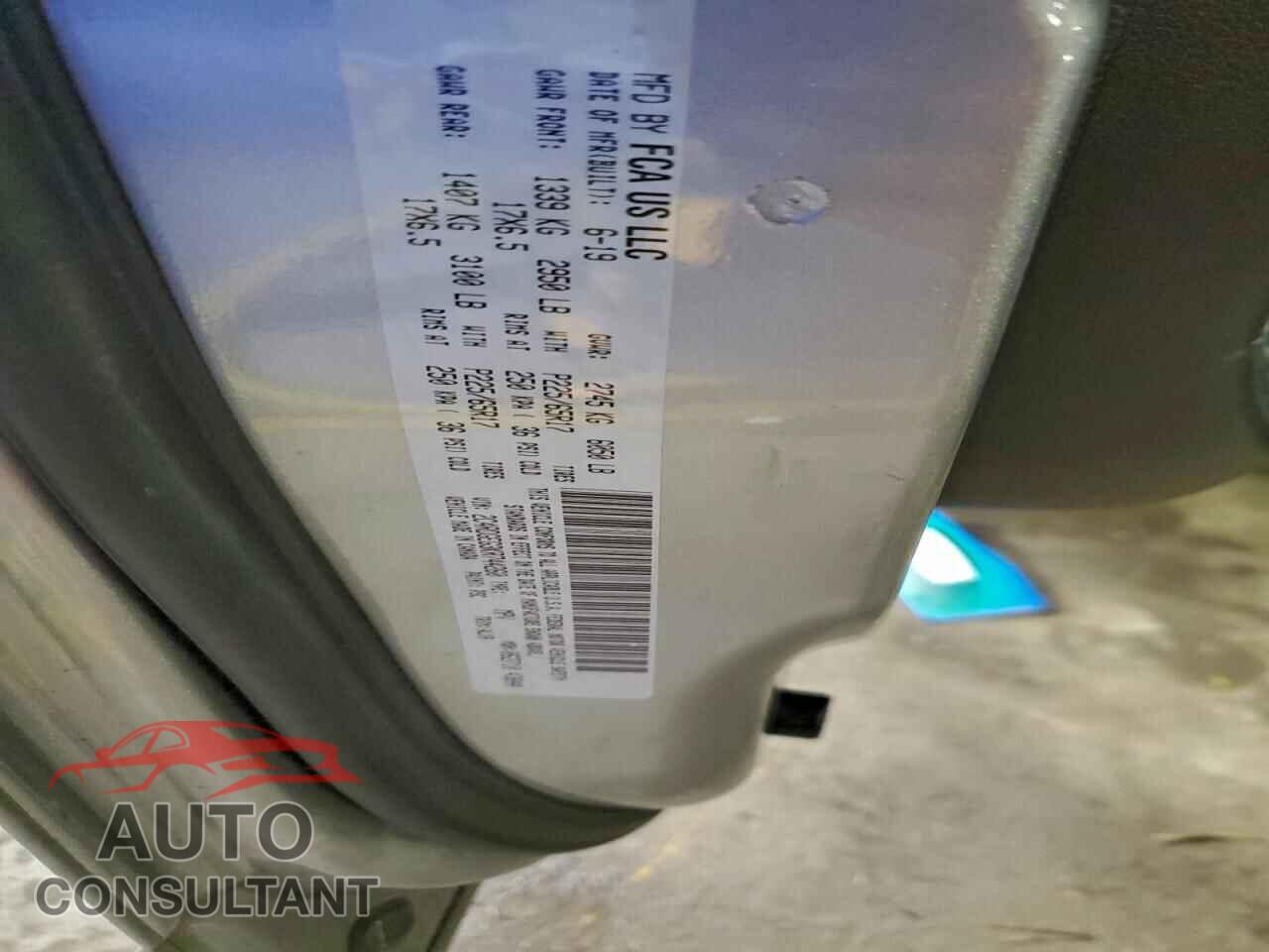 DODGE CARAVAN 2019 - 2C4RDGEG3KR744260