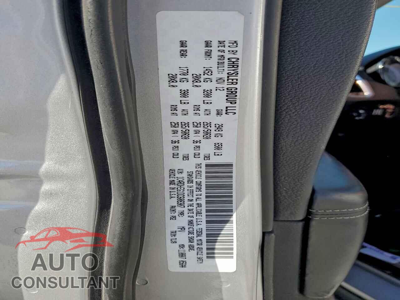 DODGE DURANGO 2013 - 1C4RDHEG1DC608307