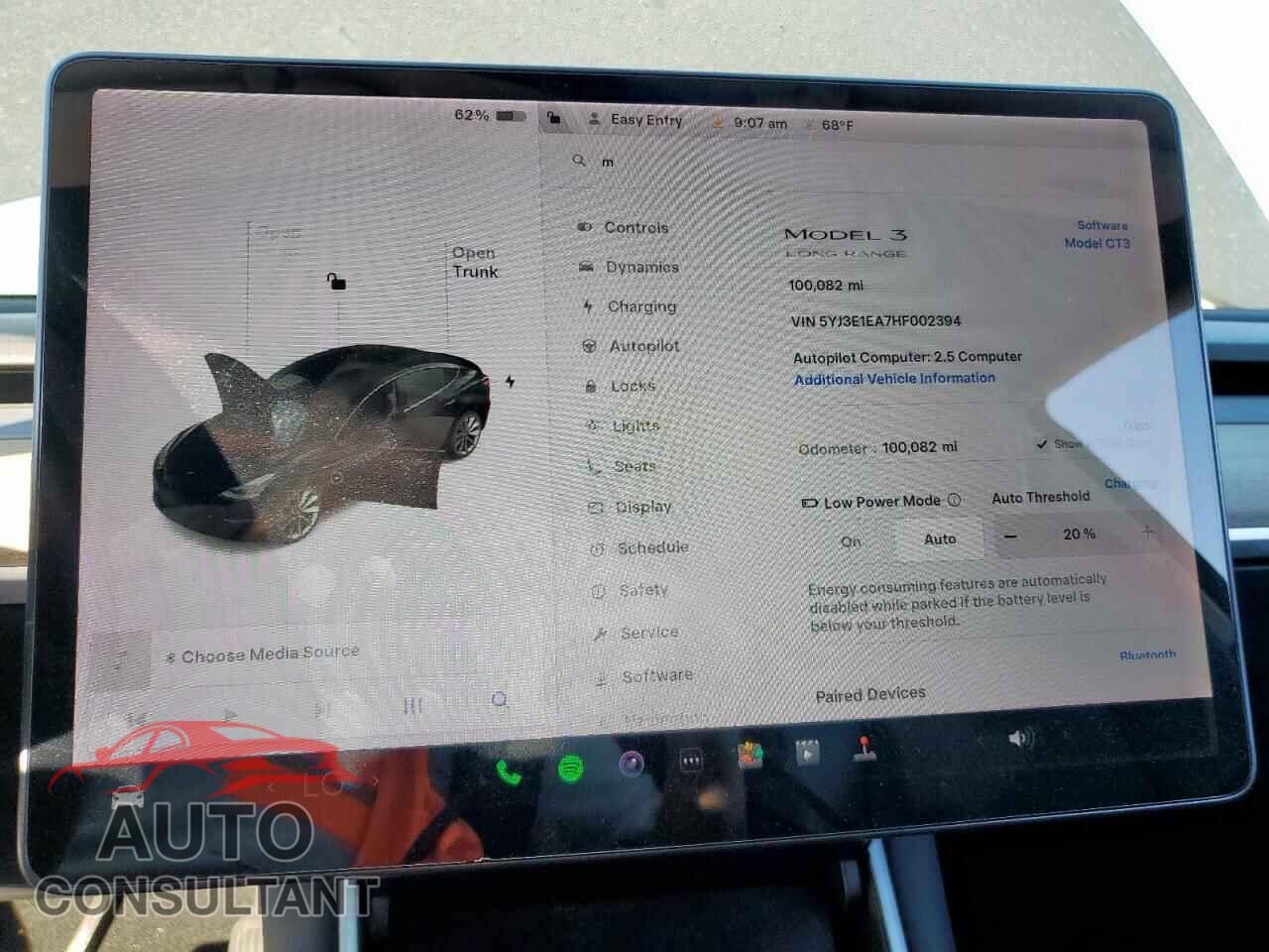 TESLA MODEL 3 2017 - 5YJ3E1EA7HF002394