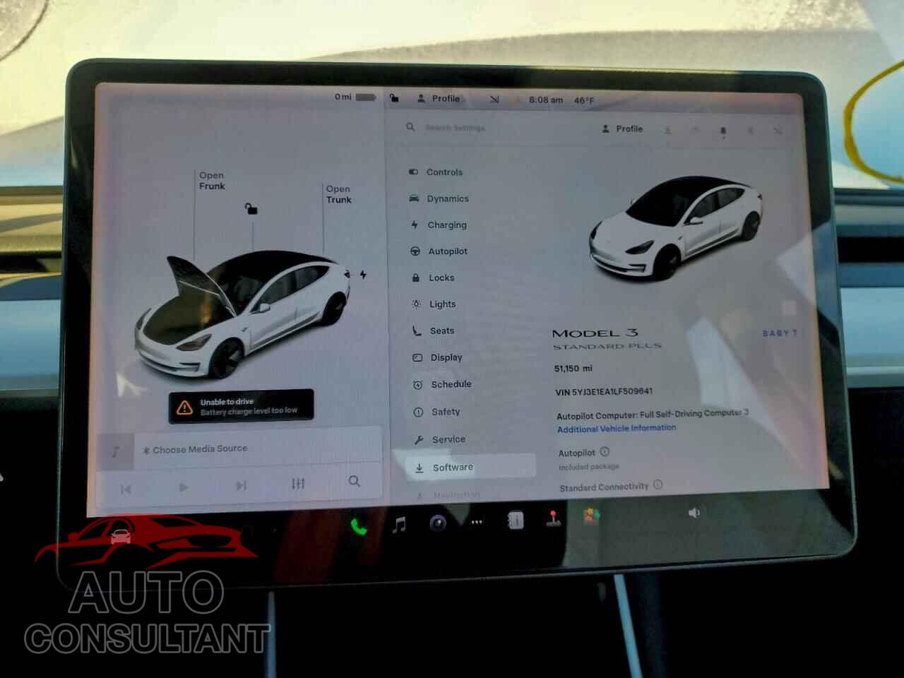TESLA MODEL 3 2020 - 5YJ3E1EA1LF509641
