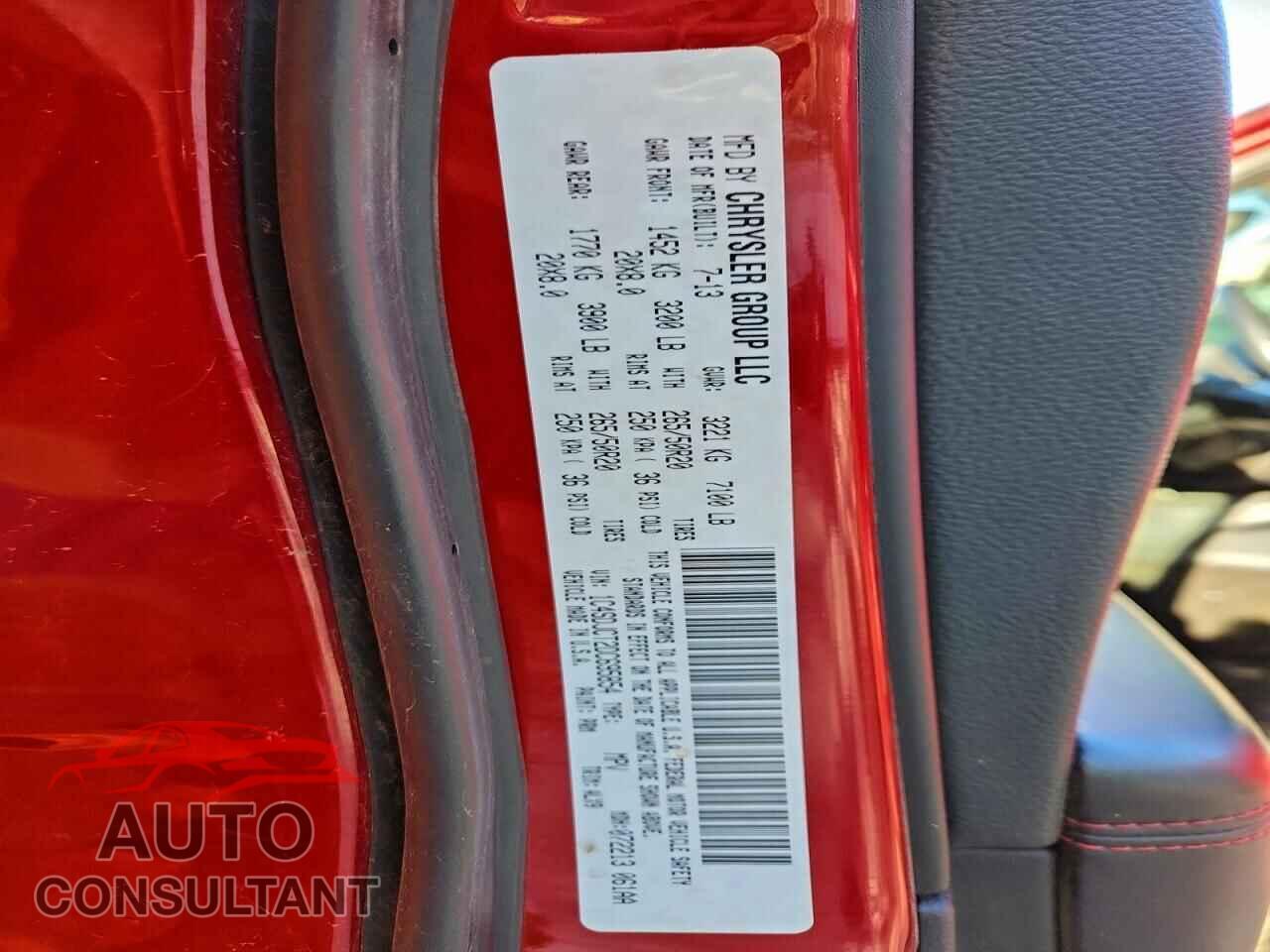 DODGE DURANGO 2013 - 1C4SDJCT2DC695854