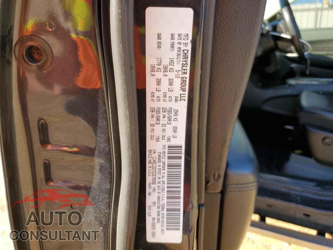 DODGE DURANGO 2013 - 1C4RDJDG7DC678998